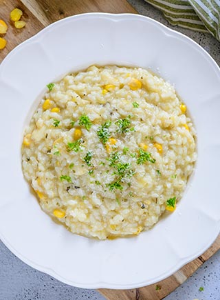 Sweet Corn Risotto